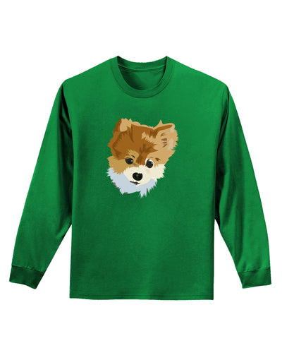 Custom Pet Art Adult Long Sleeve Dark T-Shirt by TooLoud-TooLoud-Kelly-Green-Small-Davson Sales