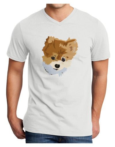 Custom Pet Art Adult V-Neck T-shirt by TooLoud-TooLoud-White-Small-Davson Sales