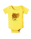 Custom Pet Art Baby Romper Bodysuit by TooLoud-TooLoud-Yellow-06-Months-Davson Sales