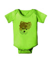 Custom Pet Art Baby Romper Bodysuit by TooLoud-TooLoud-Lime-06-Months-Davson Sales
