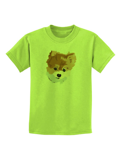 Custom Pet Art Childrens T-Shirt by TooLoud-TooLoud-Lime-Green-X-Small-Davson Sales