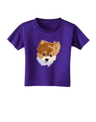 Custom Pet Art Toddler T-Shirt Dark by TooLoud-TooLoud-Purple-2T-Davson Sales