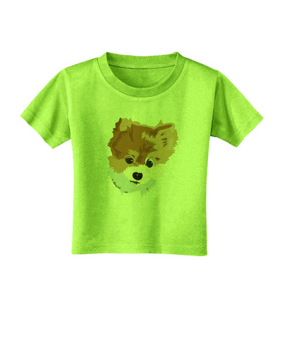 Custom Pet Art Toddler T-Shirt by TooLoud-TooLoud-Lime-Green-2T-Davson Sales