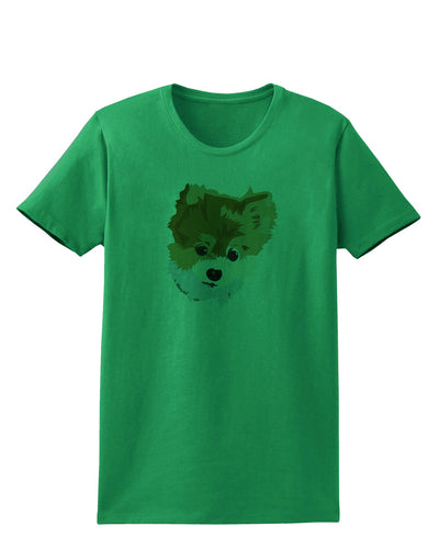 Custom Pet Art Womens T-Shirt by TooLoud-TooLoud-Kelly-Green-X-Small-Davson Sales