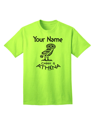 Customizable Athena Adult T-Shirt - Personalized Cabin 6 Collection-Mens T-shirts-TooLoud-Neon-Green-Small-Davson Sales