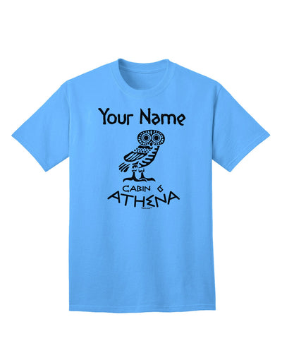 Customizable Athena Adult T-Shirt - Personalized Cabin 6 Collection-Mens T-shirts-TooLoud-Aquatic-Blue-Small-Davson Sales