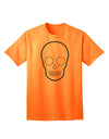 Customizable Day of the Dead Calavera Adult T-Shirt - Express Your Unique Style-Mens T-shirts-TooLoud-Neon-Orange-Small-Davson Sales
