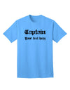 Customizable Personalized Captain Adult T-Shirt - Tailored to Your Style-Mens T-shirts-TooLoud-Aquatic-Blue-Small-Davson Sales