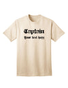 Customizable Personalized Captain Adult T-Shirt - Tailored to Your Style-Mens T-shirts-TooLoud-Natural-Small-Davson Sales