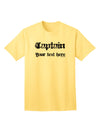 Customizable Personalized Captain Adult T-Shirt - Tailored to Your Style-Mens T-shirts-TooLoud-Yellow-Small-Davson Sales