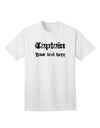 Customizable Personalized Captain Adult T-Shirt - Tailored to Your Style-Mens T-shirts-TooLoud-White-Small-Davson Sales