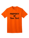 Customizable 'Property Of' Adult T-Shirt - Personalized for You-Mens T-shirts-TooLoud-Orange-Small-Davson Sales