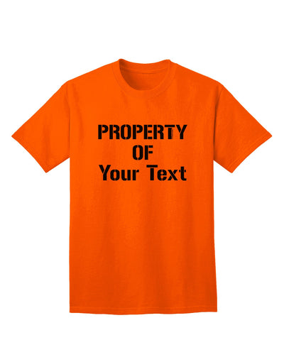 Customizable 'Property Of' Adult T-Shirt - Personalized for You-Mens T-shirts-TooLoud-Orange-Small-Davson Sales