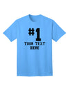 Customized Number One Adult T-Shirt offered by TooLoud-Mens T-shirts-TooLoud-Aquatic-Blue-Small-Davson Sales