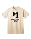 Customized Number One Adult T-Shirt offered by TooLoud-Mens T-shirts-TooLoud-Natural-Small-Davson Sales