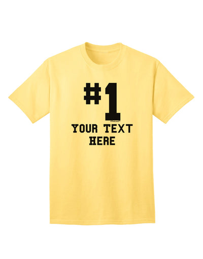 Customized Number One Adult T-Shirt offered by TooLoud-Mens T-shirts-TooLoud-Yellow-Small-Davson Sales