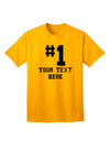 Customized Number One Adult T-Shirt offered by TooLoud-Mens T-shirts-TooLoud-Gold-Small-Davson Sales