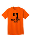 Customized Number One Adult T-Shirt offered by TooLoud-Mens T-shirts-TooLoud-Orange-Small-Davson Sales