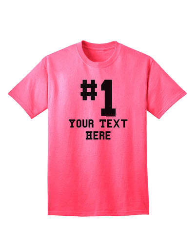 Customized Number One Adult T-Shirt offered by TooLoud-Mens T-shirts-TooLoud-Neon-Pink-Small-Davson Sales