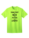 Customized The Man The Myth The Legend Adult T-Shirt by TooLoud-Mens T-shirts-TooLoud-Neon-Green-Small-Davson Sales