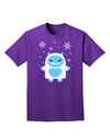 Cute Abominable Snowman Boy Yeti - Christmas Adult Dark T-Shirt-Mens T-Shirt-TooLoud-Purple-Small-Davson Sales