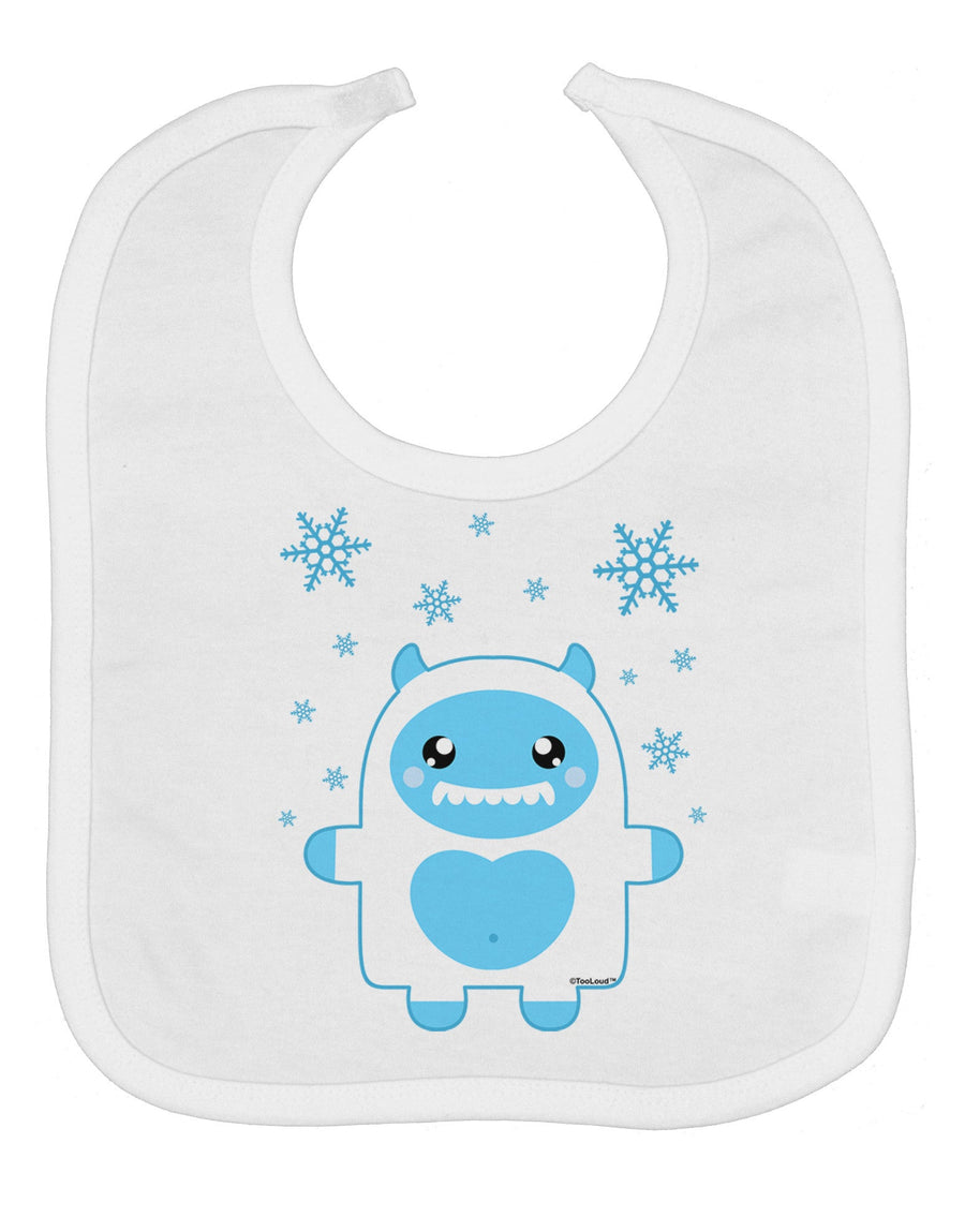 Cute Abominable Snowman Boy Yeti - Christmas Baby Bib