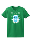 Cute Abominable Snowman Boy Yeti - Christmas Womens Dark T-Shirt-TooLoud-Kelly-Green-X-Small-Davson Sales
