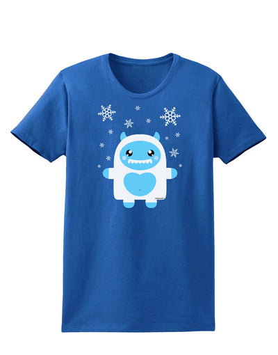 Cute Abominable Snowman Boy Yeti - Christmas Womens Dark T-Shirt-TooLoud-Royal-Blue-X-Small-Davson Sales