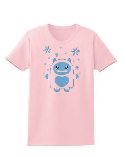 Cute Abominable Snowman Boy Yeti - Christmas Womens T-Shirt-Womens T-Shirt-TooLoud-PalePink-X-Small-Davson Sales