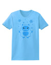 Cute Abominable Snowman Boy Yeti - Christmas Womens T-Shirt-Womens T-Shirt-TooLoud-Aquatic-Blue-X-Small-Davson Sales