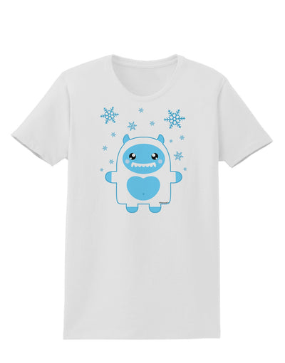 Cute Abominable Snowman Boy Yeti - Christmas Womens T-Shirt-Womens T-Shirt-TooLoud-White-X-Small-Davson Sales