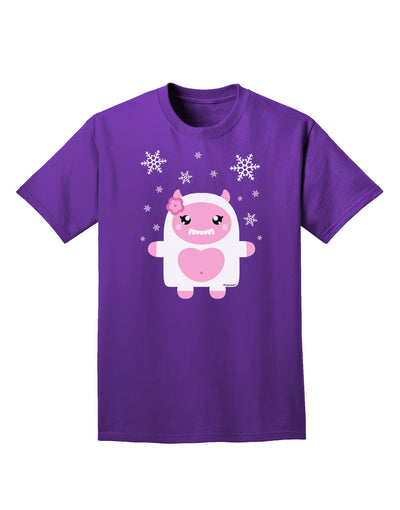 Cute Abominable Snowman Girl Yeti - Christmas Adult Dark T-Shirt-Mens T-Shirt-TooLoud-Purple-Small-Davson Sales