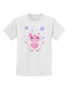 Cute Abominable Snowman Girl Yeti - Christmas Childrens T-Shirt-Childrens T-Shirt-TooLoud-White-X-Small-Davson Sales