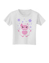 Cute Abominable Snowman Girl Yeti - Christmas Toddler T-Shirt-Toddler T-Shirt-TooLoud-White-2T-Davson Sales