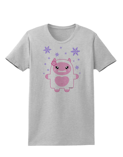 Cute Abominable Snowman Girl Yeti - Christmas Womens T-Shirt-Womens T-Shirt-TooLoud-AshGray-X-Small-Davson Sales