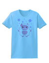Cute Abominable Snowman Girl Yeti - Christmas Womens T-Shirt-Womens T-Shirt-TooLoud-Aquatic-Blue-X-Small-Davson Sales