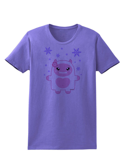 Cute Abominable Snowman Girl Yeti - Christmas Womens T-Shirt-Womens T-Shirt-TooLoud-Violet-X-Small-Davson Sales