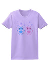 Cute Abominable Snowman Yeti Couple - Christmas Womens T-Shirt-Womens T-Shirt-TooLoud-Lavender-X-Small-Davson Sales