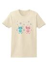 Cute Abominable Snowman Yeti Couple - Christmas Womens T-Shirt-Womens T-Shirt-TooLoud-Natural-X-Small-Davson Sales