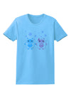 Cute Abominable Snowman Yeti Couple - Christmas Womens T-Shirt-Womens T-Shirt-TooLoud-Aquatic-Blue-X-Small-Davson Sales