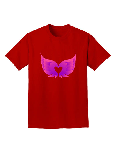 Cute Angel Wings Pair Heart Adult Dark T-Shirt-Mens T-Shirt-TooLoud-Red-Small-Davson Sales