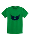 Cute Angel Wings Pair Heart Childrens T-Shirt-Childrens T-Shirt-TooLoud-Kelly-Green-X-Small-Davson Sales