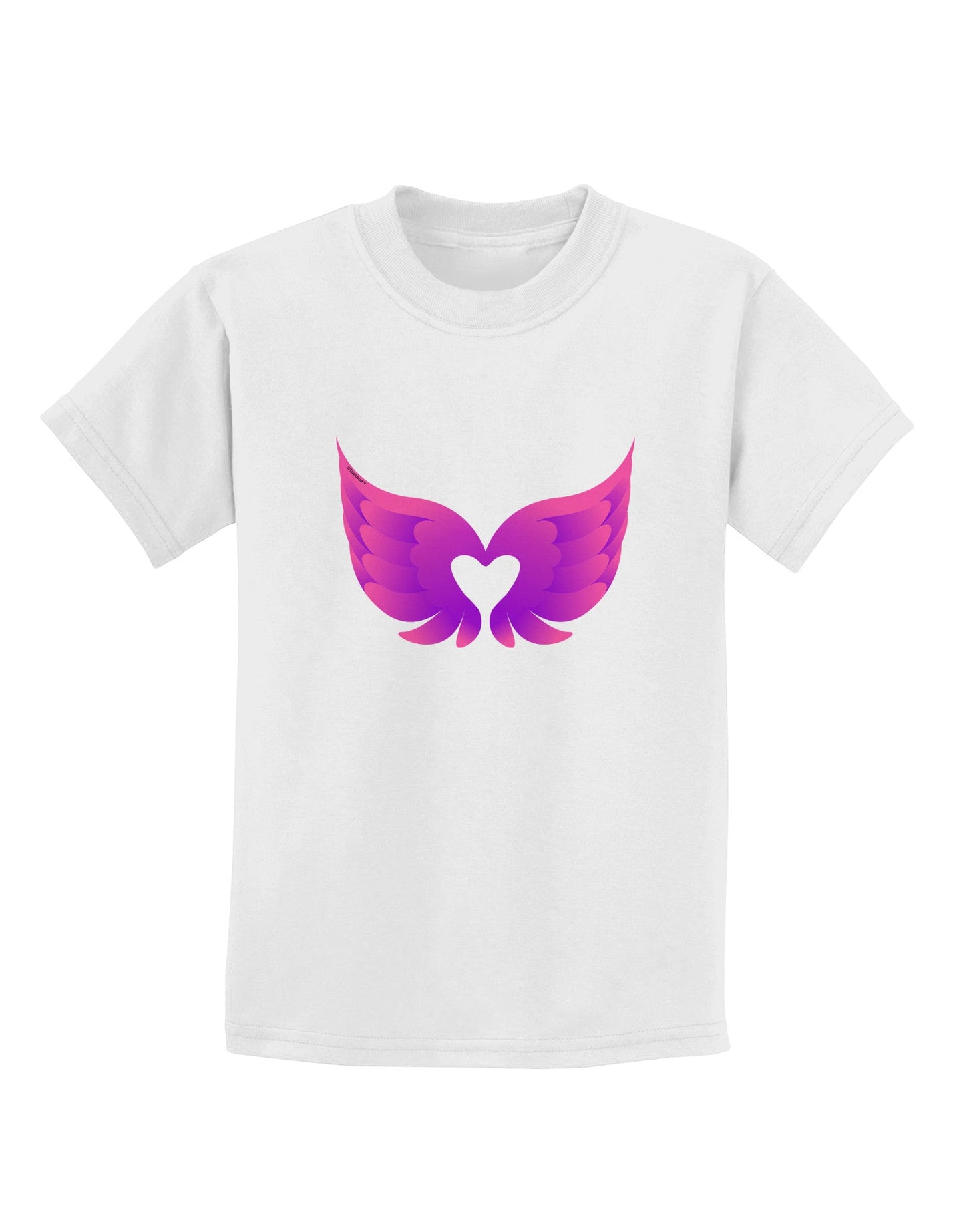 Cute Angel Wings Pair Heart Childrens T-Shirt-Childrens T-Shirt-TooLoud-White-X-Small-Davson Sales