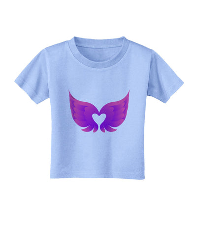 Cute Angel Wings Pair Heart Toddler T-Shirt-Toddler T-Shirt-TooLoud-Aquatic-Blue-2T-Davson Sales