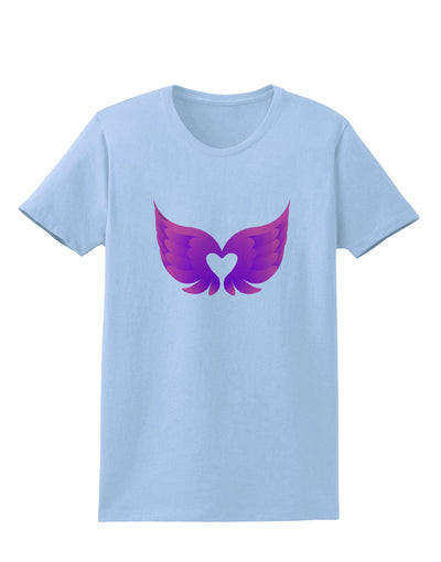 Cute Angel Wings Pair Heart Womens T-Shirt-Womens T-Shirt-TooLoud-Light-Blue-X-Small-Davson Sales