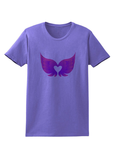 Cute Angel Wings Pair Heart Womens T-Shirt-Womens T-Shirt-TooLoud-Violet-X-Small-Davson Sales