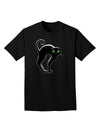 Cute Arched Black Cat Halloween Adult Dark T-Shirt-Mens T-Shirt-TooLoud-Black-Small-Davson Sales