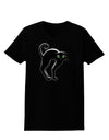 Cute Arched Black Cat Halloween Womens Dark T-Shirt-TooLoud-Black-X-Small-Davson Sales