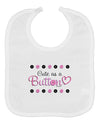 Cute As A Button Baby Bib