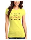 Cute As A Button Juniors Petite T-Shirt-T-Shirts Juniors Tops-TooLoud-Yellow-Juniors Fitted X-Small-Davson Sales